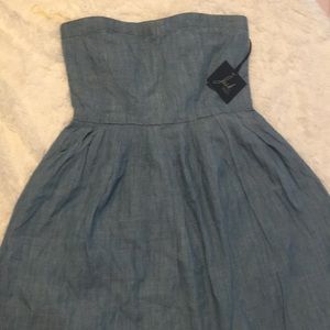 NWT Strapless Denim Dress